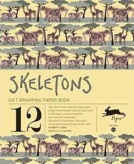 Skeletons gift wrap - Roojen van Pepin