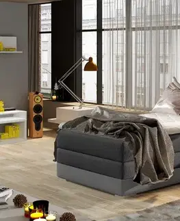Luxusná posteľ BONAMI čierna ľavá