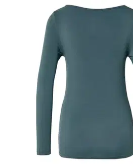 Tričko s dlhými rukávmi zo zmesi modalu a hodvábu