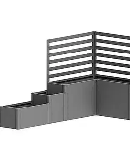 Biohort Vyvýšený záhon BIOHORT Davinci 1 - 299 x 299 x 168 cm (šedý kremeň metalíza)