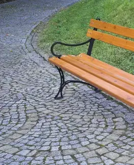Parková lavica s opierkami - FSC ROJAPLAST