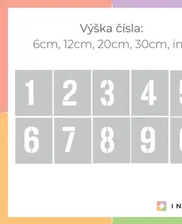 Šablóny čísla na maľovanie hrubšie