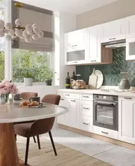 Kuchynská linka Smart 260 C Plus s pracovná doska Sonoma/Biely Mat