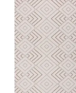 Dekoria Lineo Geometrický koberec z vlny a atramentu 200x290cm, 200 x 290 cm