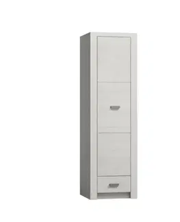 KONDELA Infinity 2 1D šatníková skriňa jaseň biely