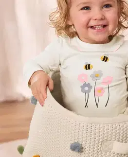 Detské body s dlhým rukávom s golierom, 2 ks