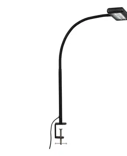 Brilo - LED Flexibilná stolná lampa s klipom TRASNA LED/7,5W/230V čierna 2604-015