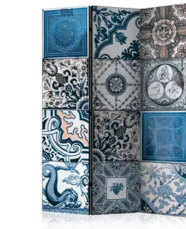 Paraván Blue Arabesque Dekorhome