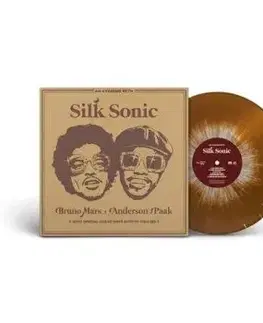 Mars Bruno & Paak Anderson - An Evening With Silk Sonic (Brown/White) LP - Bruno Mars, Anderson Paak