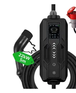  NSE002 cestovná nabíjacia stanica pre elektromobily EV/PHEV AC Type 2 22 kW / 32A