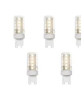 Sada 5 G9 LED žiaroviek číra 2W 370 lm 3000K