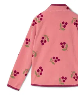 Detská flísová bunda, kvety