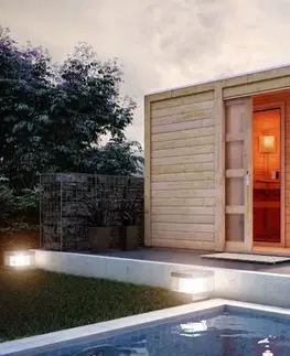 Vonkajšia fínska sauna s predsieňou 276 x 276 cm Dekorhome