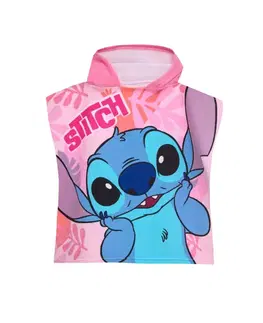 Detské pončo mikrovlákno Lilo and Stitch 50x100cm Faro Tiahome