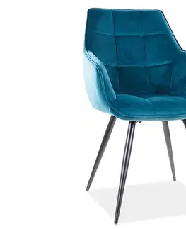LAILA čalúnená stolička, granátová bluvel 86