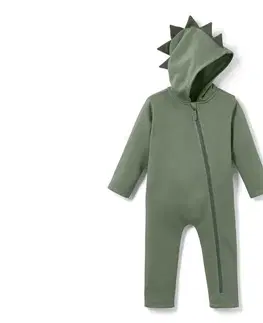 Detský teplákový overal s aplikáciou s dinosaurom