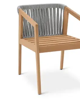 Záhradná stolička, operadlo s výpletom
