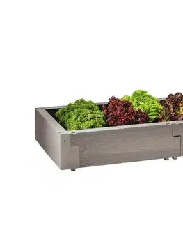 Vyvýšený záhon 60 x130 cm plast Dekorhome