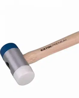 EXTOL PREMIUM Kladivo plastové, hlavice 2 tvrdosti, rukoväť hikória