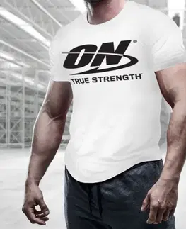 Optimum Nutrition Tričko True Strength White  L