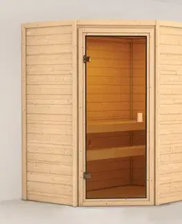 Interiérová fínska sauna 195 x 145 cm Dekorhome