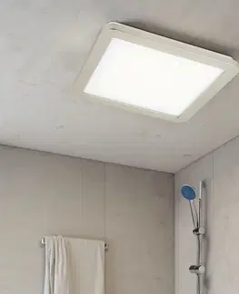 Minimalistické stropné svietidlo do kúpeľne NEXIT – saténovo strieborné 30 cm – stmievateľné stropné svietidlo LED 3000K 18W IP44