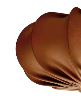Škandinávska závesná lampa CAFEE' s hnedým tienidlom v moka štýle 52 cm - minimalistické stropné osvetlenie v japonskom štýle E27