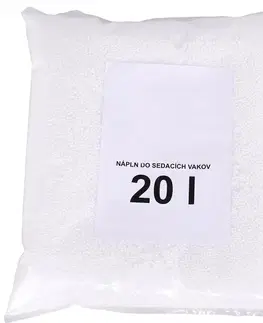 KONDELA EPS 20 náplň do sedacích vakov biela