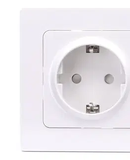  B.V.  - Domáca zásuvka s rámikom SCHUKO 250V biela B20101TSJ