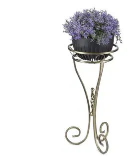 HowHomely Stojan na kvety 60x28 cm zlatá 10-0893/zloty
