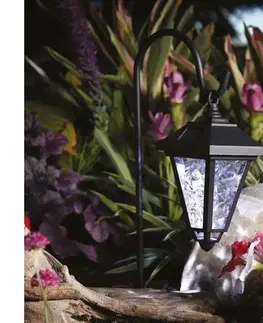  LED solárna lampa LED/1,2V 200 mAh IP44  čierna 11236B