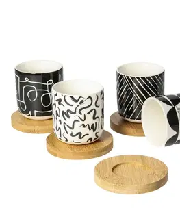 Dekoria Súprava šálok Contraria 100ml bamboo, 6 x 6 x 7 cm