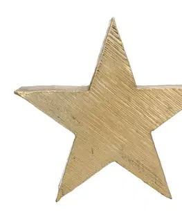 Dekoria Dekorácia Gold Star 32cm, 34 x 8 x 32 cm