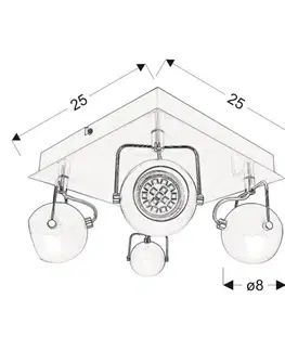 Lampa 98-25036 Tony 4X3W Led Gu10 čierna