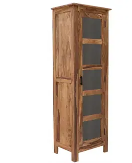 Vitrína Rami 60x180x45 indický masív palisander