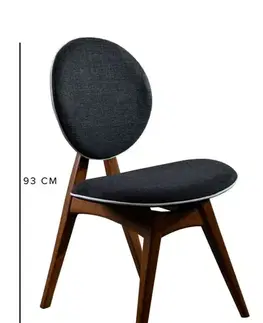 Set stola a stoličiek (5 kusov) Touch Wooden - Anthracite