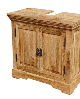 Skrinka pod umývadlo Guru 70x65x35 z mangového dreva