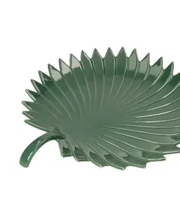 Dekoria Tanier Jungle Leaves 35 cm zelený, 35 x 29 x 3 cm 