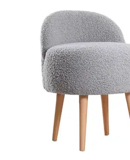  Taburet MIKI, priemer 46 cm, sivý 209FLF1152