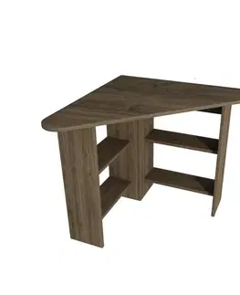 Písací stôl Corner - Walnut