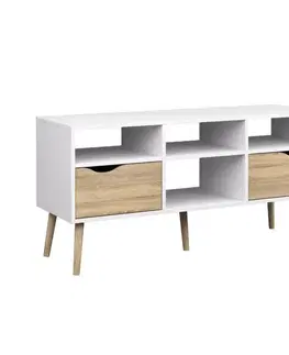 TV stolík OSLO 75391 dub sonoma / biela Tempo Kondela
