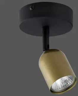 Nástenné bodové svietidlo Top black/gold 3301 K1