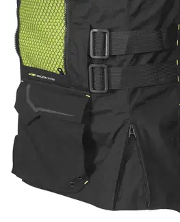W-TEC Aircross bunda čierna-fluo žltá - 3XL