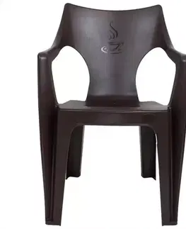 Záhradná stolička Cati hnedá