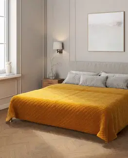 Dekoria Prehoz prešívaný do kosoštvorcov, Sennepsgul, Velvet, 704-23