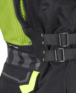 W-TEC Aircross bunda čierna-fluo žltá - 3XL