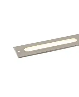 Moderný bodový svietidlo do zeme oceľ 30 cm vrátane LED IP65 - Eline