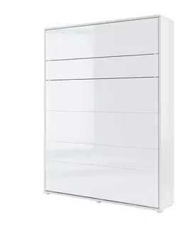 Dig-net nábytok Sklápacia posteľ Lenart BED CONCEPT BC-12p biely lesk | 160 x 200 cm