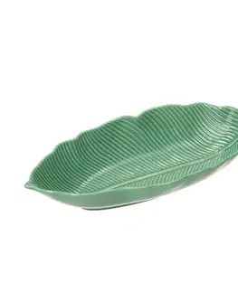 Dekoria Miska Jungle Leaves light green, 26 x 12 x 5 cm