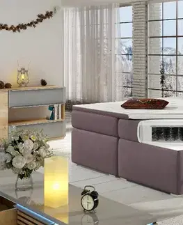 ArtElta Manželská posteľ BOLERO Boxspring | 180 x 200 cm Bolero rozmer: 180x200 cm, Bolero farba: Soft 17
